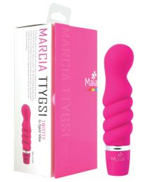 Maia Twistty Silicone G Spot Vibe - Neon Pink