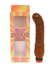 Jelly Chocolate Dream Veined G Spot Vibrator - Multi Speed