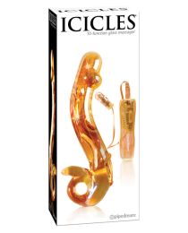 Icicles Vibrating Glass Massager #35 - 10 Function Yellow