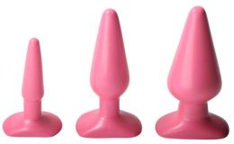 Pink Anal Plugs - Medium