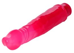 Pink Vibrating 8 Inch Jelly Dong