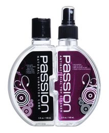 Passion Vibrator Cleaner and Lube Combo - 10 oz.