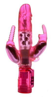 3-Way Power Rabbit Vibe with Anal Stimulator