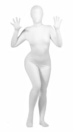 Zentai Full Body Spandex Suit- White