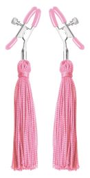 Tickle Me Pink Nipple Clamp Tassels