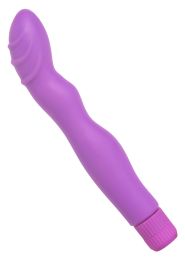 Slim Angled Purple Silicone Vibe