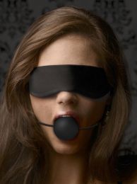 Lightweight Fleece Blindfold with Ball Gag