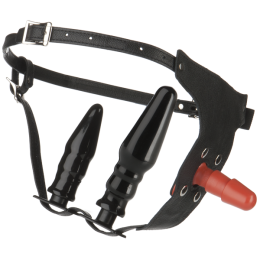 Ultra Harness Kit with Dildo and Plugs- Female