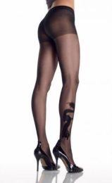 Dragon Sheer Pantyhose with Rhinestones