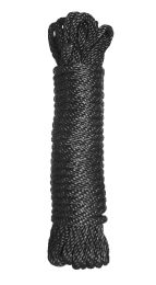 Premium Black Nylon Bondage Rope- 25 Feet