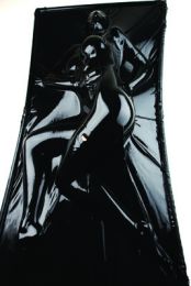 Extreme Black Latex Vacuum Bed