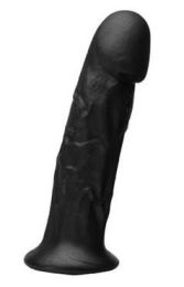 Goliath Silicone Vibrating Dildo - Black