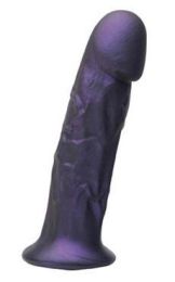 Goliath Silicone Vibrating Dildo - Purple