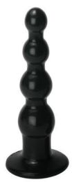 Large Ripple Silicone Dildo - Black