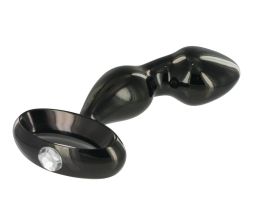 Jeweled Prostate Steel Plug- Gun Metal